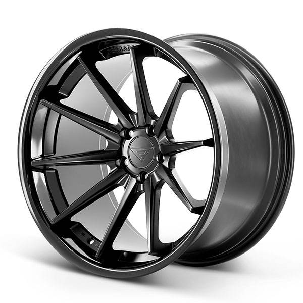 Ferrada Wheels FR4 Matte Black / Gloss Black Lip  flgar