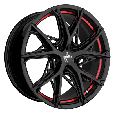 Keskin KT24C BLACK PAINTED RED INSIDE f�lgar