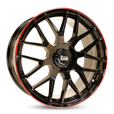 Keskin GT1 BLACK PAINTED LIP RED f&auml;lgar