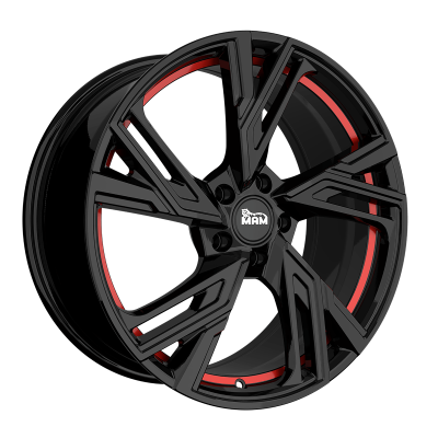 Keskin RS5 BLACK PAINTED RED INSIDE flgar