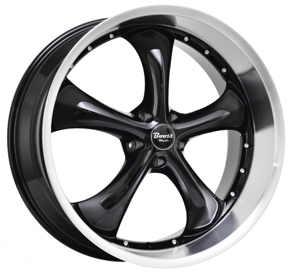 Status Boost Wheels B818 Glossblack machined lip flgar