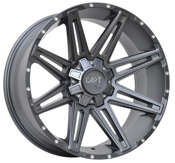Status DIRT A.T D88 Flatgrey milled rivets flgar