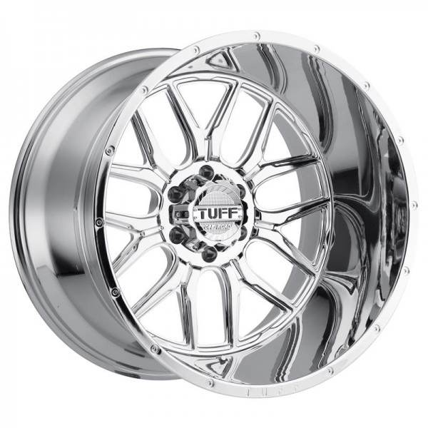 T23 CHROME W  MILLED DIMPLES 5x127 ET -19 CB 78.1 - CHROME W  MILLED DIMPLES