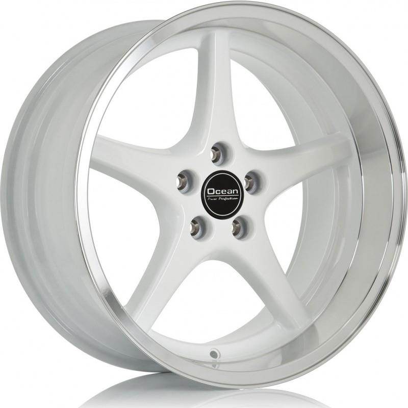 OCEAN WHEELS MK18 White Polish Lip f�lgar