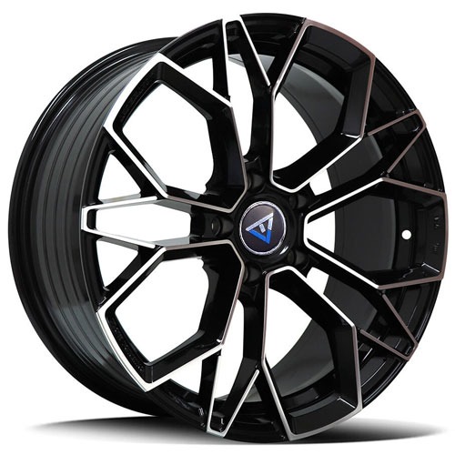 VLF Wheels BLACK MACHINED FACE flgar