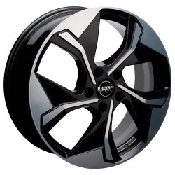 Mega Triton Black front polished fälgar