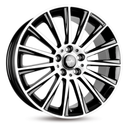 Keskin KT18 MATT BLACK LIP POLISH fälgar