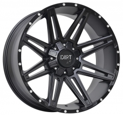 Status DIRT A.T D88 Flatblack milled rivets fälgar