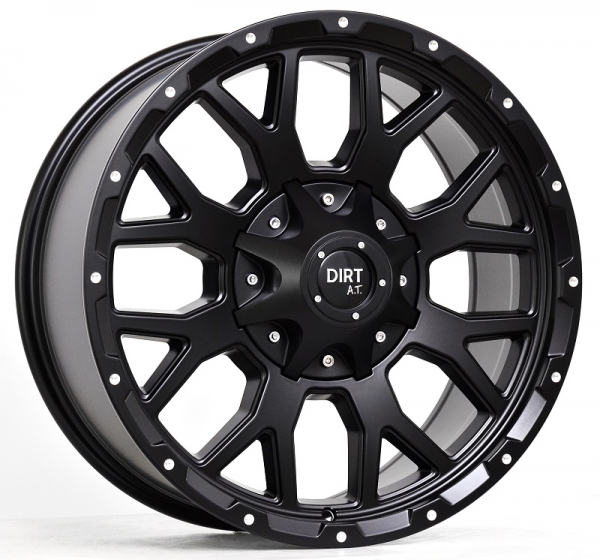 Status DIRT A.T D357 Flatblack milled rivets fälgar